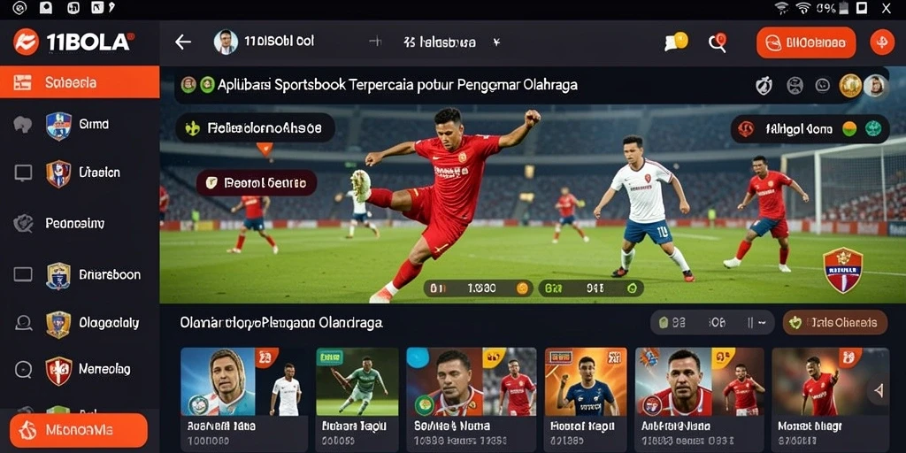Tampilan screenshot <strong>11BOLA</strong> menampilkan antarmuka taruhan olahraga yang menarik.