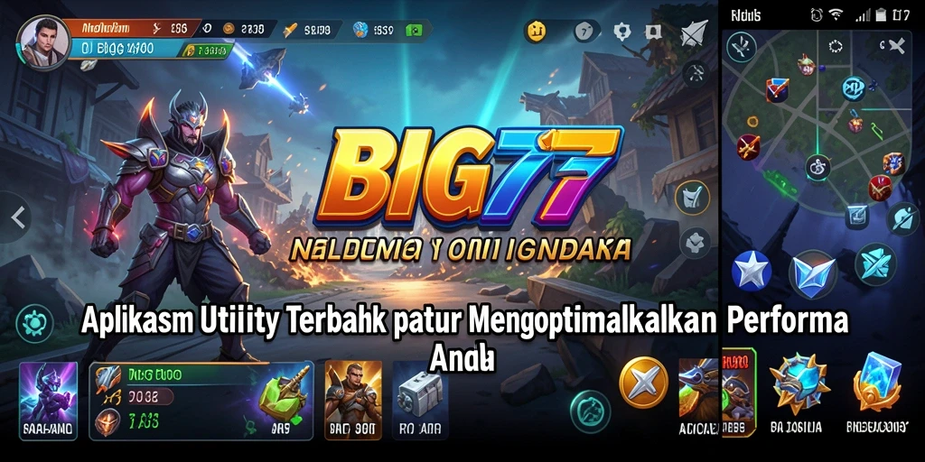 Tampilan antarmuka pengguna BIG77 yang sederhana dan informatif.