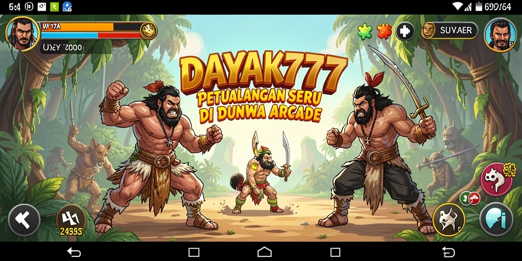 Tampilan gameplay yang menegangkan di DAYAK777.