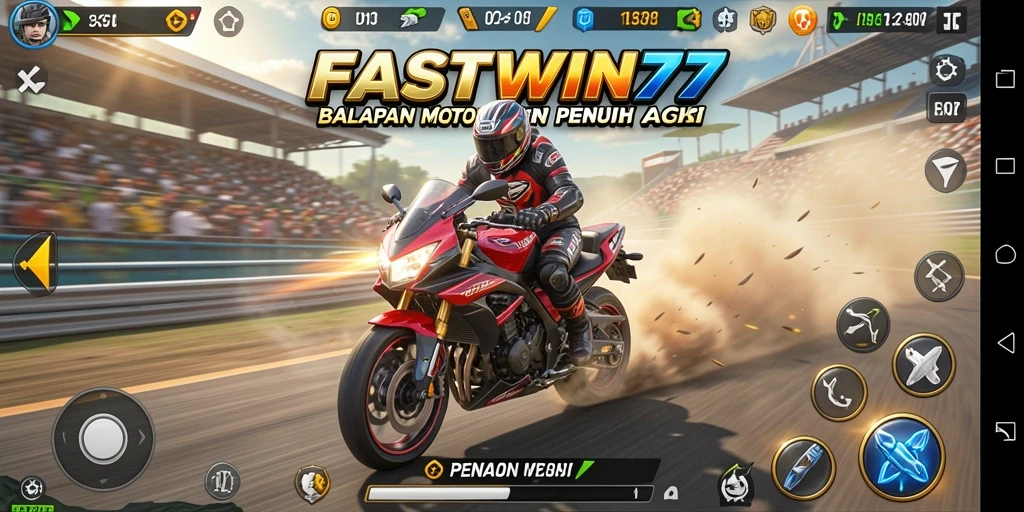 Gameplay seru balapan motor di FASTWIN77 yang menantang.