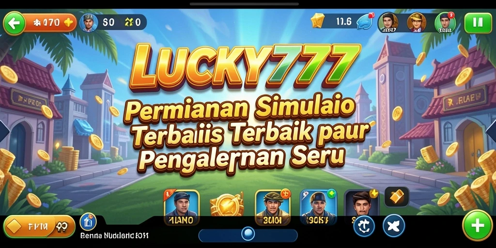 Screenshot gameplay LUCKY777 dengan karakter dan misi menarik.