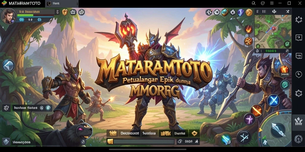 Gameplay seru dalam dunia MMORPG MATARAMTOTO yang penuh petualangan.