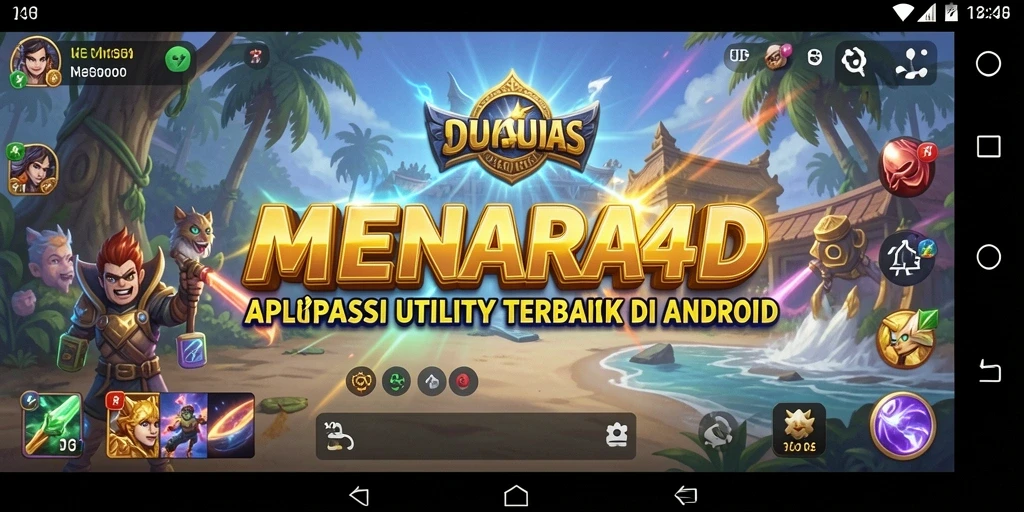 Tampilan antarmuka pengguna aplikasi MENARA4D yang sederhana dan efektif.