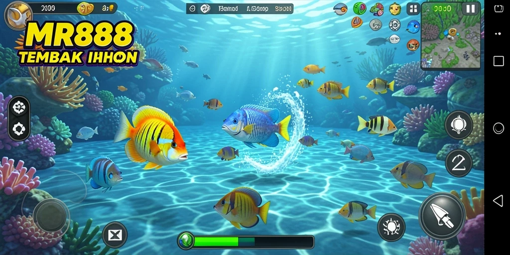 Tampilan gameplay seru dalam Tembak Ikan MR888.