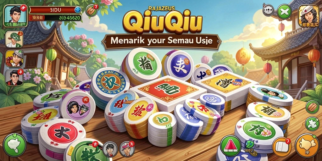 Tampilan gameplay QiuQiu yang seru dan interaktif di RAJAZEUS.