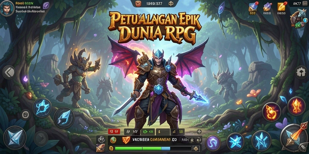 Gameplay seru dengan petualangan RPG yang mendebarkan.