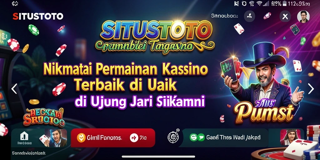 Tampilan gameplay menarik dari SITUSTOTO yang menyenangkan dan interaktif.