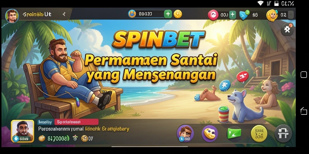 Tangkapan layar utama SPINBET menampilkan gameplay menarik dan penuh warna.