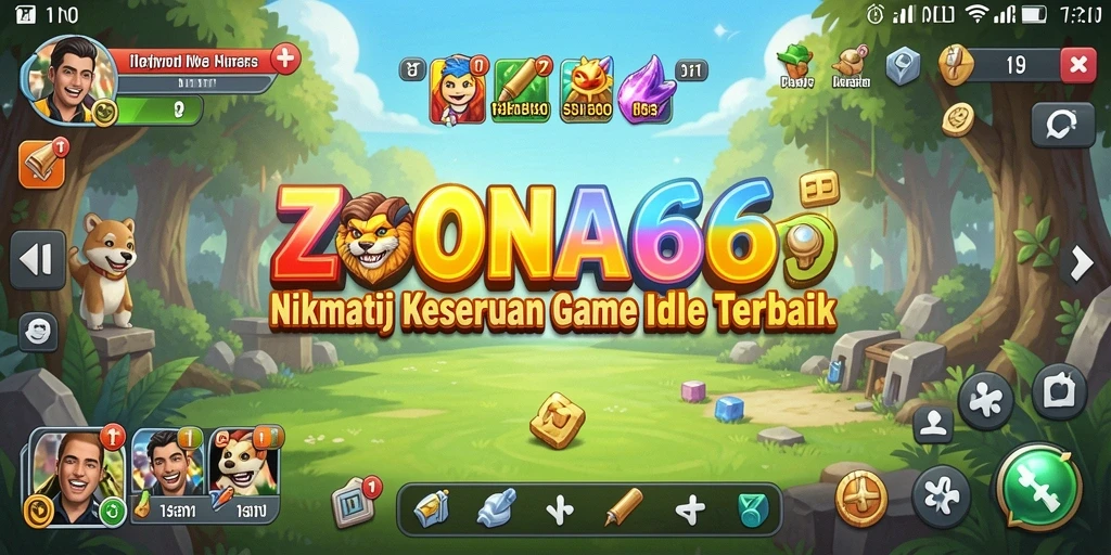 Screenshot ZONA66 menampilkan gameplay Idle yang mengasyikkan.